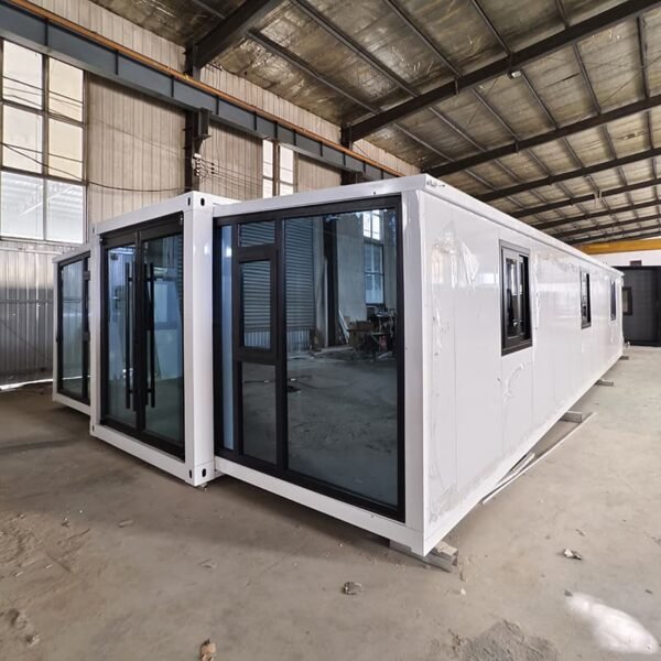 40FT Contemporary Transportable Granny Flat with Floor-to-Ceiling Windows